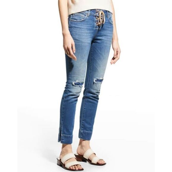 New Ser.O.Ya Luca Mid Rise Slim - Picture 1 of 8